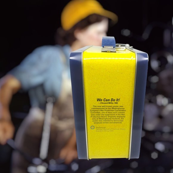 Rosie the Riveter Retro Metal Lunch Box - "Smithsonian Edition". - Picture 3 of 8